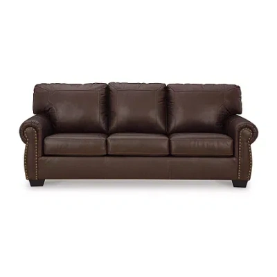 Signature Design By Ashley Colleton Leather Sofa In Brown