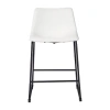 Signature Design By Ashley Collins 2-pc. Counter Height Upholstered Bar Stool In White