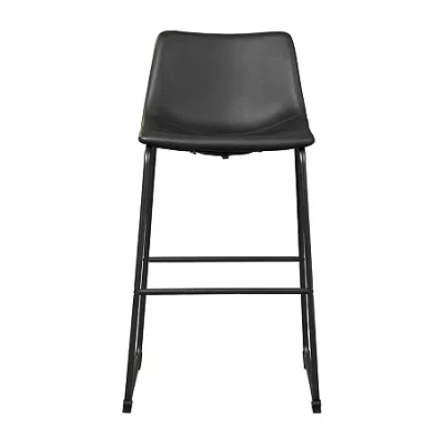 Signature Design By Ashley Collins 2-pc. Upholstered Bar Stool In Black