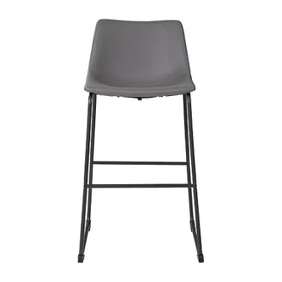 Signature Design By Ashley Collins 2-pc. Upholstered Bar Stool In Gray