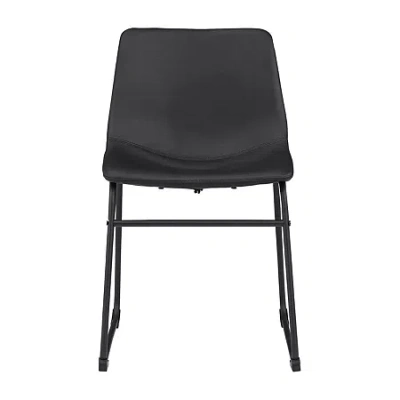 Signature Design By Ashley Collins Dining Collection 2-pc. Upholstered Side Chair In Black