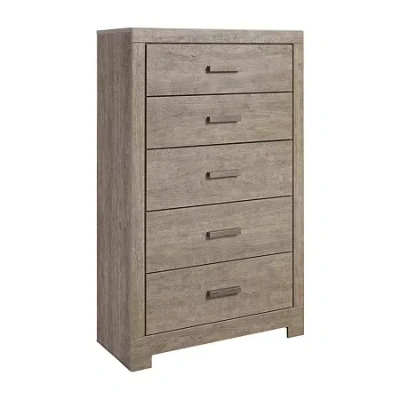 Signature Design By Ashley Culverbach 5-drawer Chest In Gray