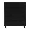 Signature Design By Ashley Danziar 5-drawer Chest In Black In Black