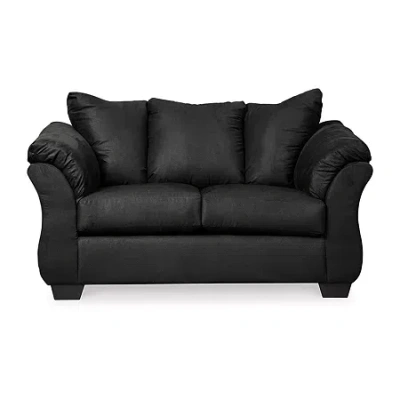 Signature Design By Ashley Darcy Loveseat In Black