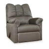 Signature Design By Ashley Darcy Manual Recliner In Gray