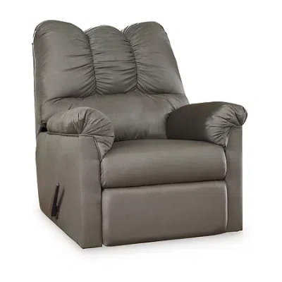 Signature Design By Ashley Darcy Manual Recliner In Gray