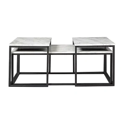 Signature Design By Ashley Donnesta Living Room Collection Coffee Table Set In Black