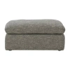 Signature Design By Ashley Dramatic Cushioned Upholstered Ottoman In Gray