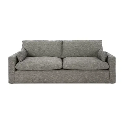Signature Design By Ashley Dramatic Track-arm Sofa In Gray