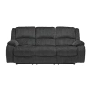 Signature Design By Ashley Dryden Pad-arm Reclining Sofa In Gray