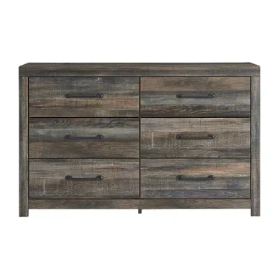 Signature Design By Ashley Drystan Bedroom Collection 6-drawer Dresser In Brown