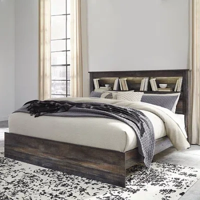 Signature Design By Ashley Drystan Bookcase Bed In Brown