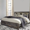 Signature Design By Ashley Drystan Bookcase Bed With 2 Storage Drawers In Brown
