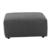 Signature Design By Ashley Edenfield Cushioned Upholstered Ottoman In Gray