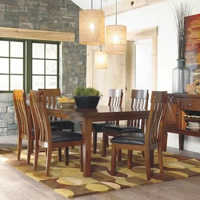 Signature Design By Ashley Essex 7-piece Dining Set In Brown
