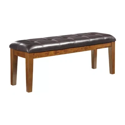 Signature Design By Ashley Essex Upholstered Dining Bench In Brown