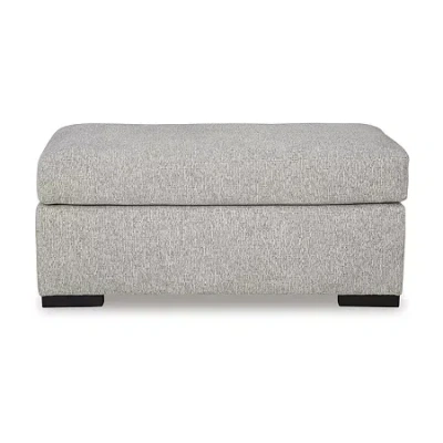 Signature Design By Ashley Evansley Ottoman In Gray
