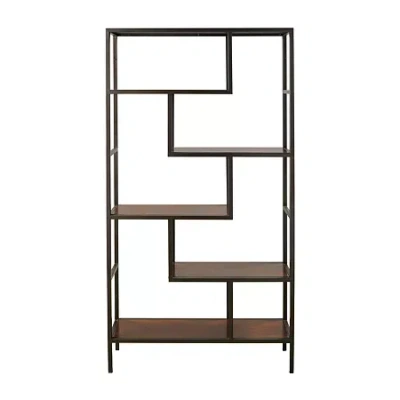 Signature Design By Ashley Frankwell 70" Bookcase In Brown