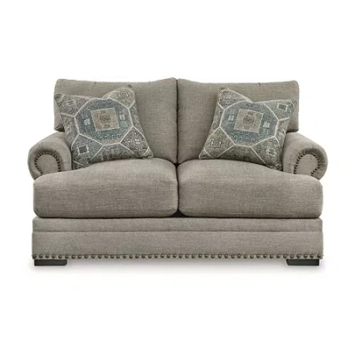 Signature Design By Ashley Galemore Loveseat In Neutral Gray Brown
