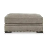Signature Design By Ashley Galemore Ottoman In Neutral Gray Brown In Brown