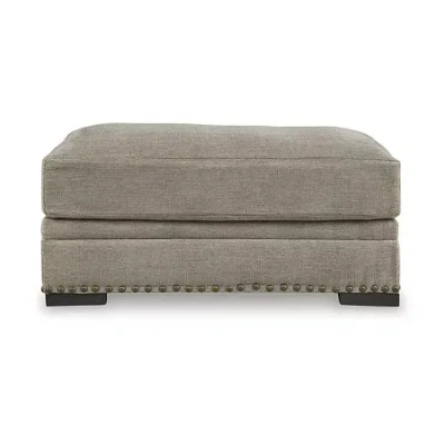 Signature Design By Ashley Galemore Ottoman In Neutral Gray Brown