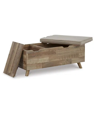 Signature Design By Ashley Gerdanet Storage Bench In Multi