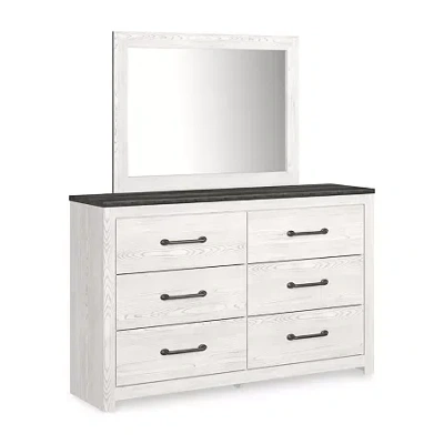 Signature Design By Ashley Gerridan Collection Dresser And Mirror In White