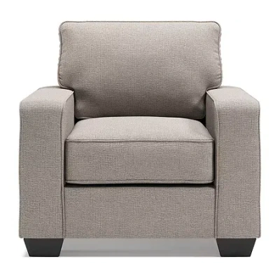 Signature Design By Ashley Greaves Upholstered Armchair In Gray