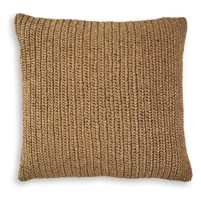 Signature Design By Ashley Habenvale Pillow In Tan