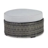 Signature Design By Ashley Harbor Court Cushioned Ottoman In Gray