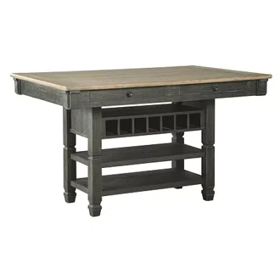 Signature Design By Ashley Hilton Counter Height Dining Room Table In Multi
