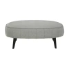 Signature Design By Ashley Hollyann Living Room Collection Upholstered Ottoman In Gray
