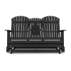 Signature Design By Ashley Hyland Wave Outdoor Glider Loveseat In Black