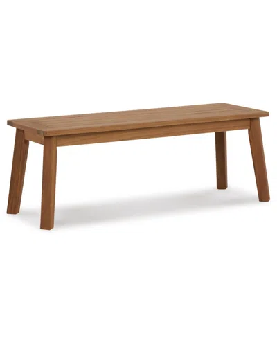 Signature Design By Ashley Janiyah Bench In Light Brown