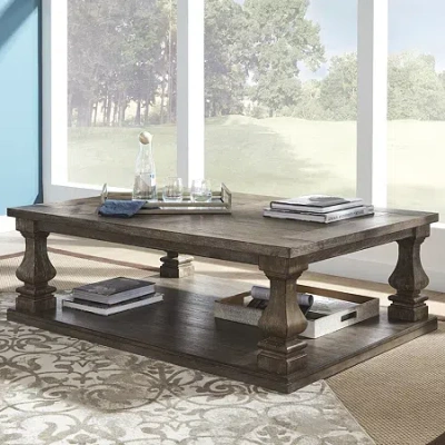 Signature Design By Ashley Johnelle Coffee Table In Gray