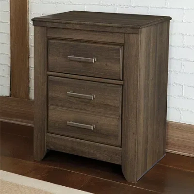 Signature Design By Ashley Juararo Two Drawer Nightstand In Brown