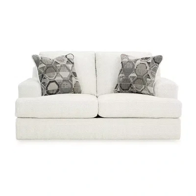 Signature Design By Ashley Karinne Loveseat In White