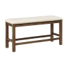 Signature Design By Ashley Kavarna Upholstered Dining Bench In Sand