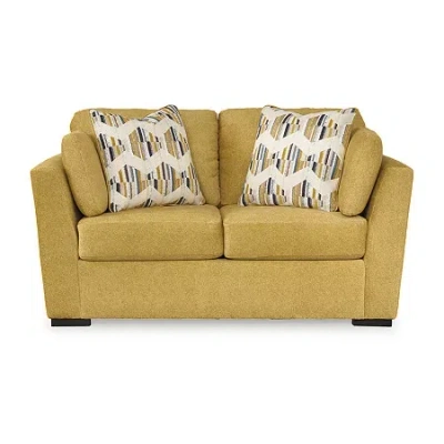 Signature Design By Ashley Keerwick Loveseat In Yellow