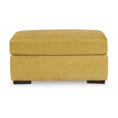 Signature Design By Ashley Keerwick Ottoman In Yellow