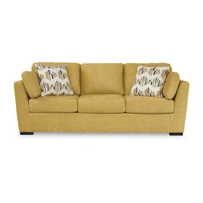 Signature Design By Ashley Keerwick Queen Sofa Sleeper In Yellow