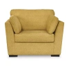 Signature Design By Ashley Keerwick Upholstered Oversized Chair In Yellow