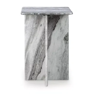 Signature Design By Ashley Keithwell Square End Table In Gray