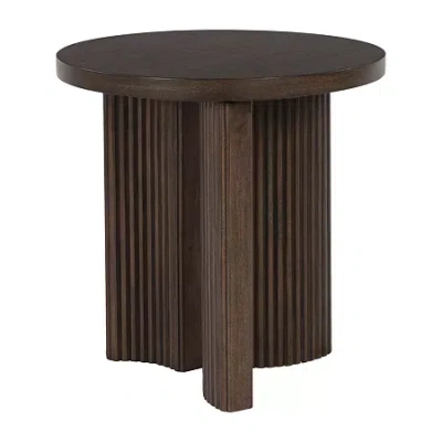 Signature Design By Ashley Kotzebue Mid-century End Table In Brown
