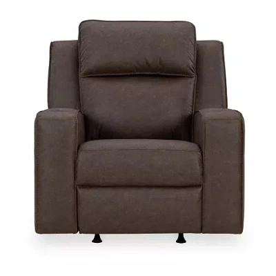 Signature Design By Ashley Lavenhorne Manual Recliner In Gray