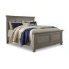 Signature Design By Ashley Lettner Panel Bed In Light Gray In Gray