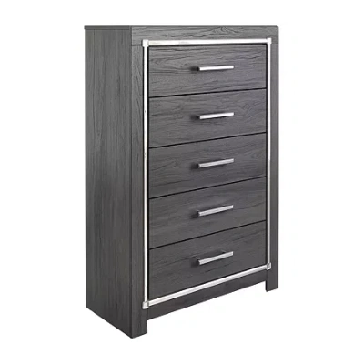 Signature Design By Ashley Loren 5-drawer Chest In Gray