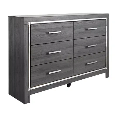 Signature Design By Ashley Loren 6-drawer Dresser In Gray