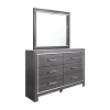 Signature Design By Ashley Loren Dresser And Mirror In Gray
