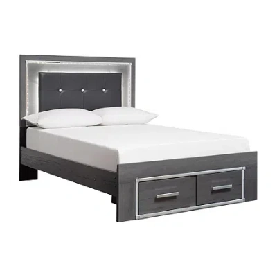 Signature Design By Ashley Loren Panel Storage Bed In Gray